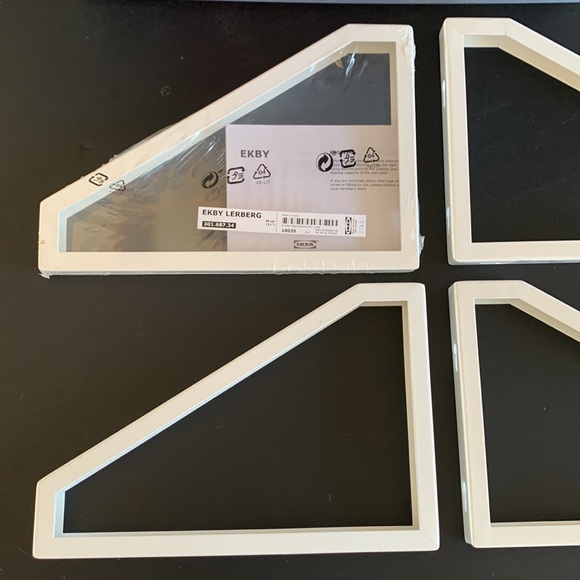 NWT IKEA White Metal Bracket Set shelf accessories - Picture 3 of 11